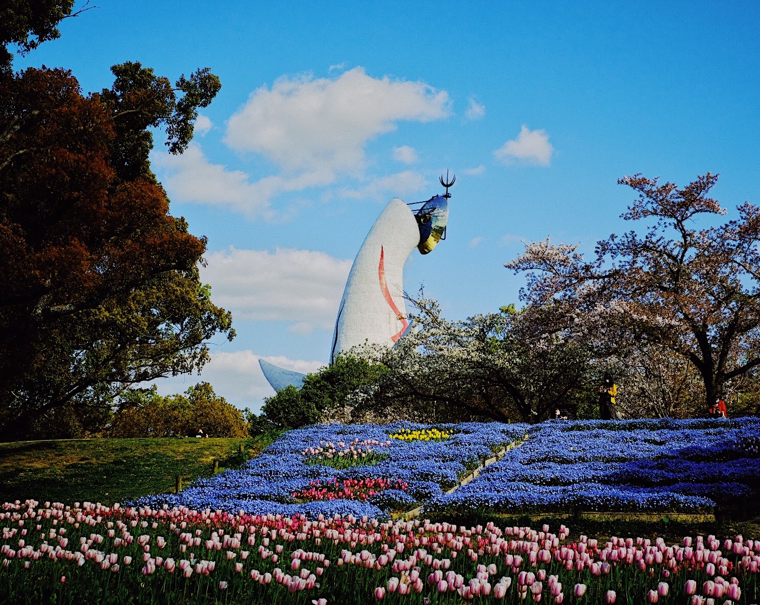 家族でいった万博公園の風景